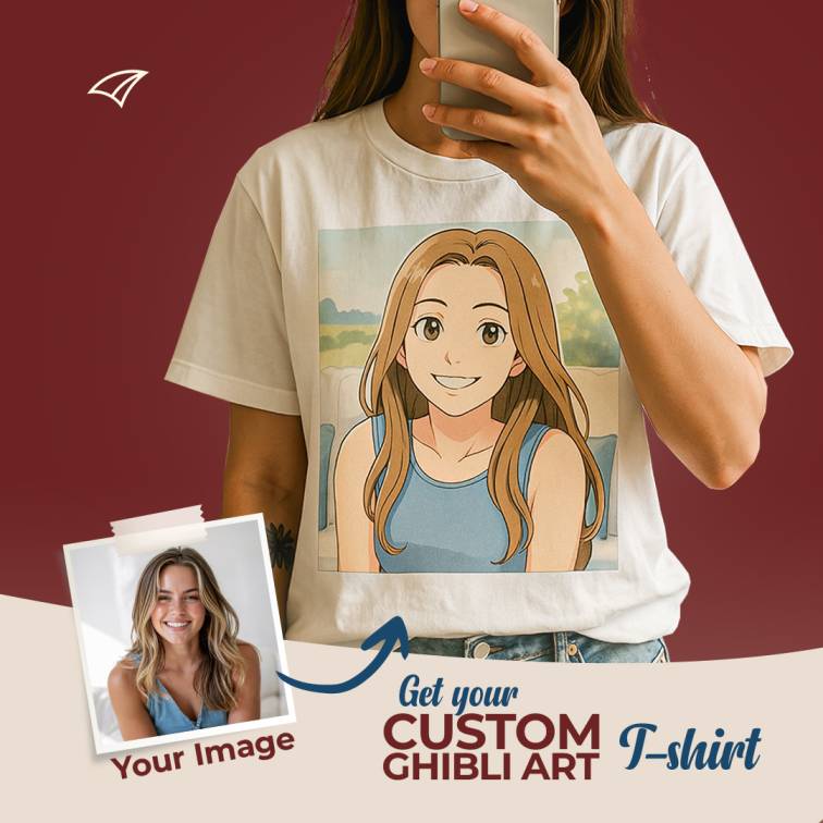 ghibli art tshirt design 3